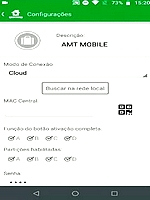 configuração de alarme intebras